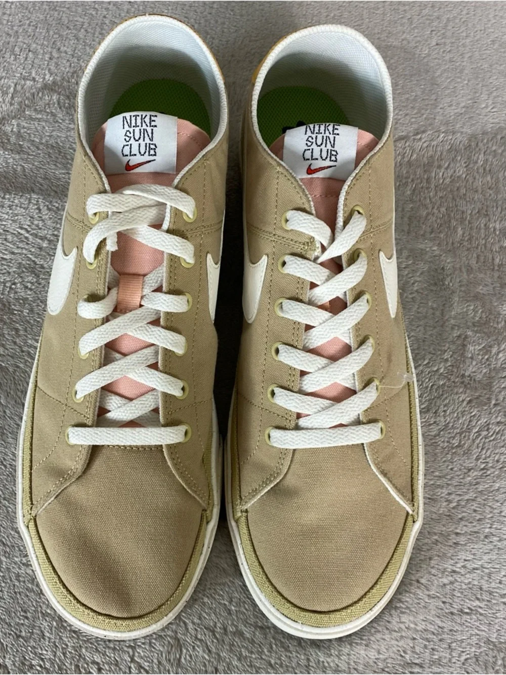 Nike Court Legacy DV0516-700 Mens Size 12 Wheat Grass Canvas Athletic Shoes‎ NEW
